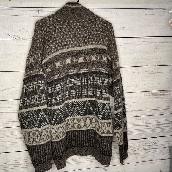 vintage :: Slouchy Grunge Grandpa Knit Wool Sweater - Picture 4 of 8